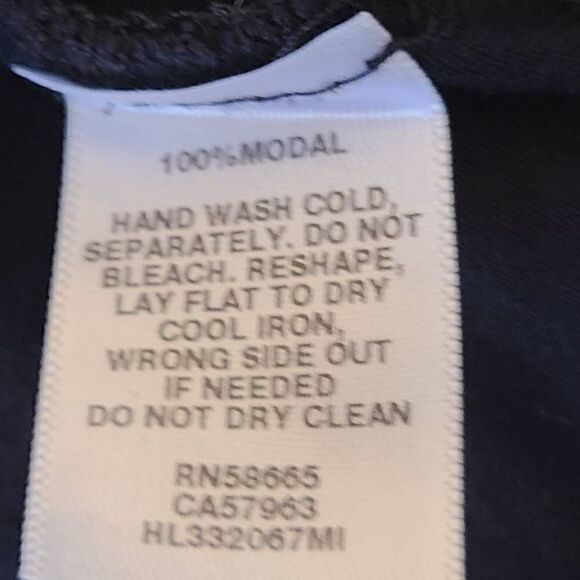 Trouve Womens Black Cap Sleeve Modal Easy Fit T Shirt Top Medium - Picture 6 of 8